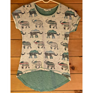 Self-esteem girl size small elephant themed shirt